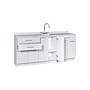Viva Comfort 36'' H x 72" W Medical Cabinet with Center Sink and 24" W Right Side Desk, 6 Doors, 3 Drawers (90272-CS-GRY-AO)~#|#~23A2AB43-CB00-4A41-9C2F6048538F69FC_sc7