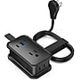 Uncaged Ergonomics 3-Outlet 3-USB Port Power Strip, 3', Black (TC-b)~#|#~23A2F4A7-87F0-47A9-B377B7689E98D74D_sc7