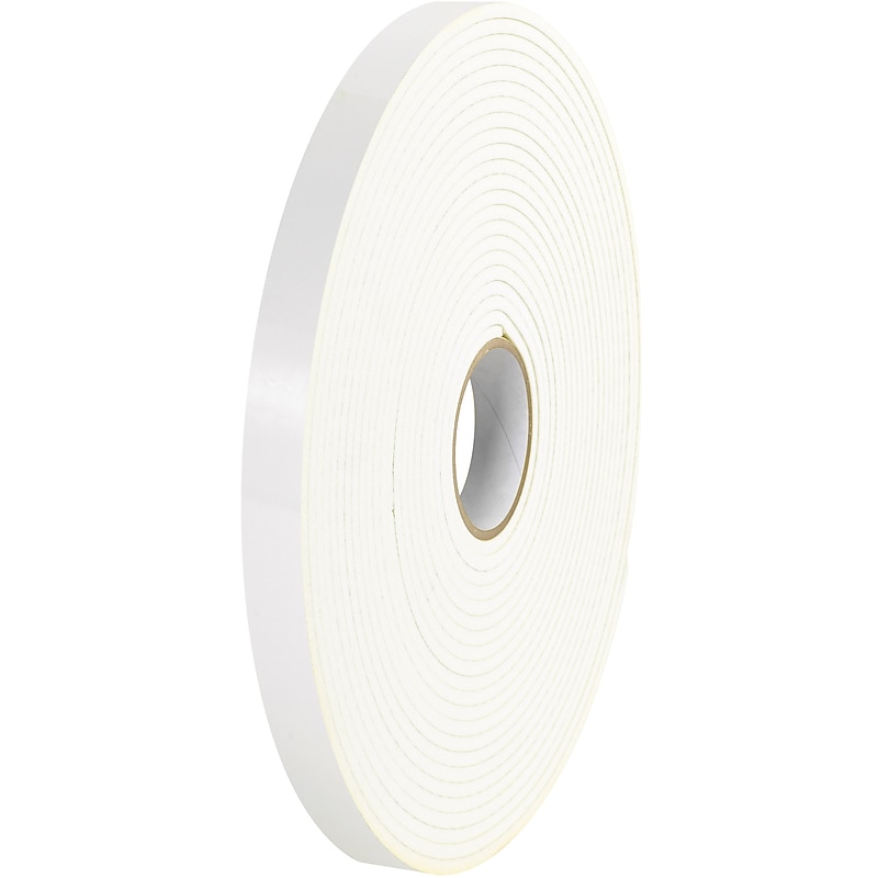 Tape Logic Indoor Foam Double-Sided Mounting Tape, 1" x 36 yds., White, 2/Carton (T9551162PK) image 1