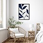Amanti Art Modern Blue Botanical Abstract Print No 3 by The Creative Bunch Studio Wood Framed Wall Art Print, 23" x 33"~#|#~23A8ECF3-5E0B-4151-8B75E9A19366CBD1_sc7