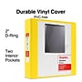 Staples 2" 3-Ring View Binder, D-Ring, Yellow (ST60223)~#|#~23AA0D46-1935-4588-98C97C472B1C84D2_sc7