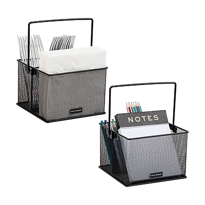 Mind Reader Metal Caddy Countertop Utensil Organizer - Thumbnail 2