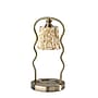 Simplee Adesso Twirl Candlewarmer 13.5" Halogen Table Lamp, Antique Brass/Beige/White Floral (SL1195-21)~#|#~23AE8668-0C8A-421D-96B998508C2FBCD9_sc7