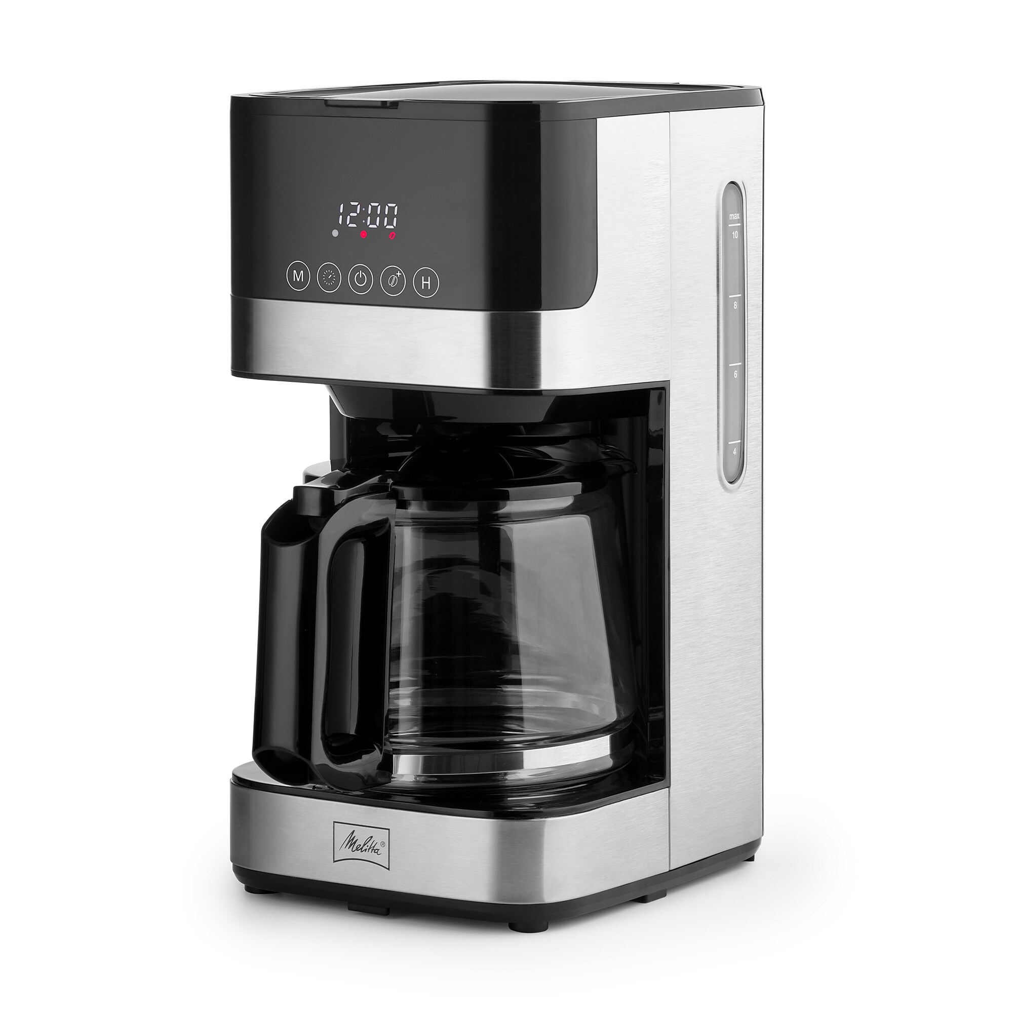 Melitta Aroma Tocco 10-Cup Automatic Drip Coffee Maker, Black/Stainless Steel (MCM009PULBK0) Sansujyuku sansujyuku.com