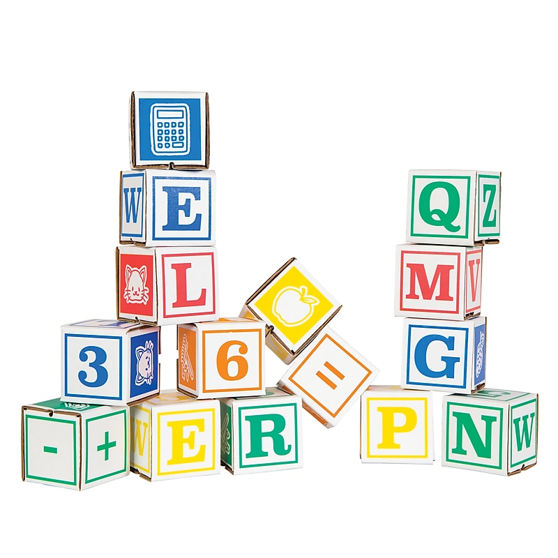 Bankers Box at Play ABC/123/Symbol Learning Blocks, 50/Pack image 1