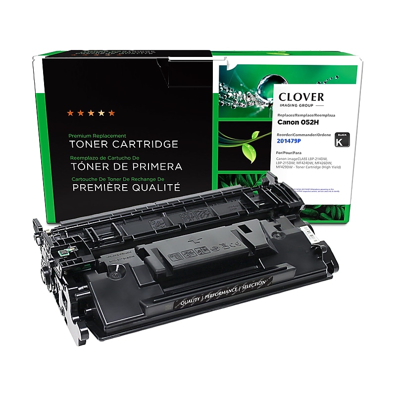 Clover Imaging Group Remanufactured Black High Yield Toner Cartridge Replacement for Canon 052H (2200C001) image 1
