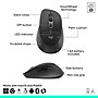 Logitech Signature Comfort Plus M850 L for Business Wireless Curved Ergonomic USB-C Optical Mouse, Graphite (910-007703)~#|#~23B2C21A-78C6-47D2-ACD037A19F45CF20_sc7