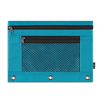 Staples Zipper Pencil Pouches, Assorted Colors, Each (53276)