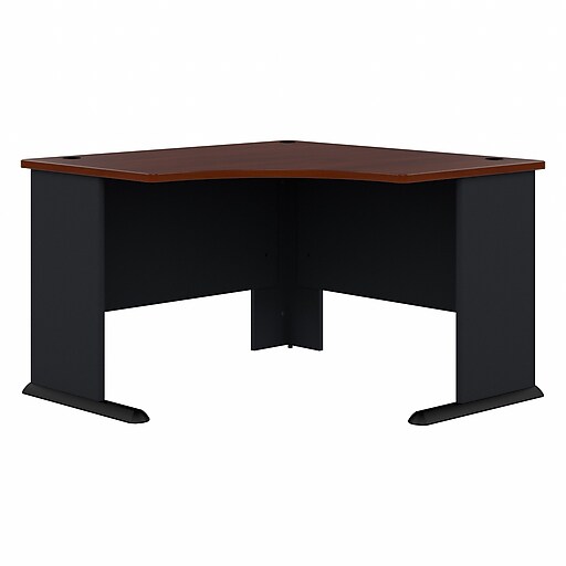 Bush Business Furniture Cubix 48"W Corner Desk, Hansen Cherry/Galaxy