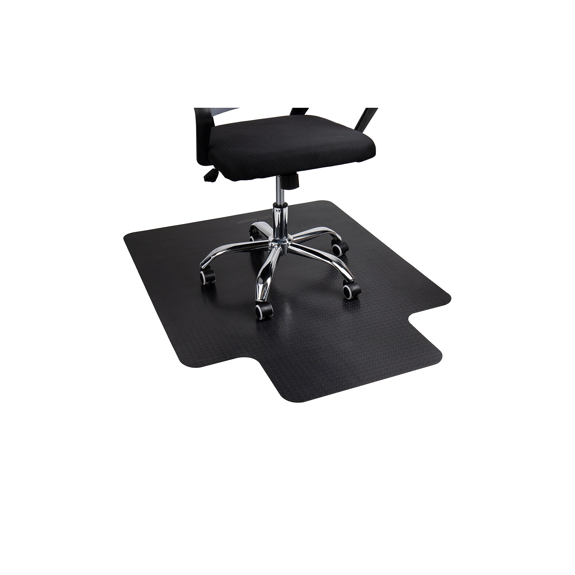 Mind Reader Hard Floor Chair Mat with Lip, 36″ x 48”, Black (OFFCMAT-BLK) Sansujyuku sansujyuku.com