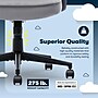Serta Comfort Classic Ergonomic Velvet Fabric Swivel Executive Chair, Gray (CCHR10005A)~#|#~23BB08AE-BB6E-4480-A92B165C8C12A7F1_sc7