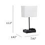 Simple Designs LED Multiuse Table Lamp, Black/White (LT1110-WOB)~#|#~23BCF842-ECA4-4EF0-B68E08FDD24FEA3D_sc7