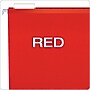 Pendaflex Reinforced Hanging File Folders, 1/5 Tab, Letter Size, Red, 25/Box (04152 1/5 RED)~#|#~23C31E72-3D92-4A3D-899653CDEA12AF44_sc7