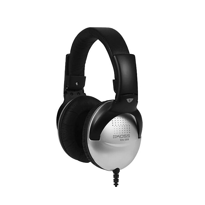 Koss UR29 Over-Ear Mix Jockey Headphone with In-Line Mic, Silver