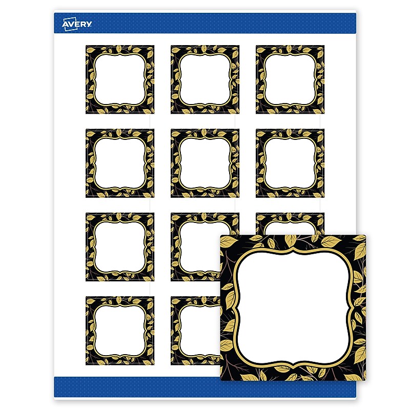 Avery Square Laser/Inkjet Multipurpose Labels, 2" x 2", White, 120/Pack (19479370921) image 1