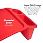 Mind Reader 10.75" x 22.25" Plastic Kids' Lap Desk Activity Tray, Red, 2/Pack (2KIDLAP-RED)~#|#~23D18196-5909-4F42-B37B654DF7B5C20A_sc7
