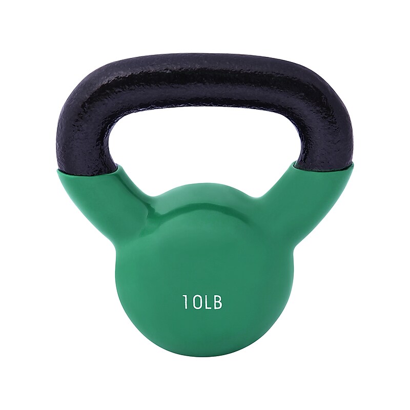 Jfit 10 lb. Vinyl Kettlebell, Dark Blue (J-VKB10) image 1