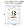 Avery Dissolvable Burst Multipurpose Labels, 2-1/4" x 2-3/8", Off-white, 60/Pack (94611)~#|#~23D461AF-F24C-46E1-A076DA69E60F396F_sc7