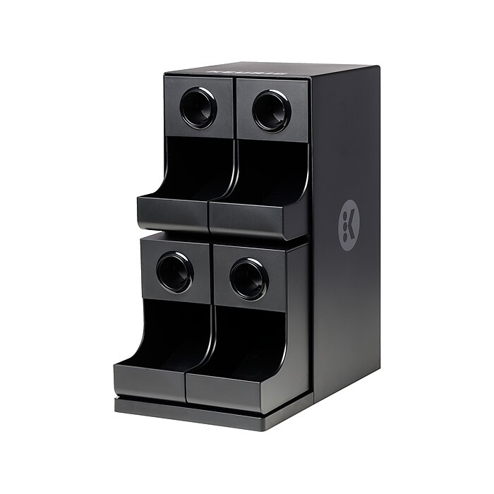 Keurig 4-Compartment Coffee Organizer, Black (5000380138) | Staples