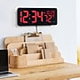 La Crosse Technology Red Digital LED Wall Clock with Indoor Temperature (513-1411R)~#|#~23D4B3E8-90D6-4698-A69C9461AE8C0DB2_sc7