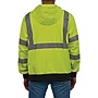 Ergodyne GloWear 8312BK High Visibility Long Sleeve Black Bottom Hooded Zip-Up Sweatshirt, ANSI Type R Class 3, Lime, 4XL~#|#~23D6D599-B4DB-4D9C-8CD993E03C87ECF2_sc7