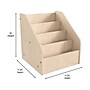 Flash Furniture Bright Beginnings 4-Section Book Display Unit, 19"H x 17.25"W x 17.25"D, Brown (MK-KE24305-GG)~#|#~23D76C8E-25FD-486D-9AB3F9C74CD4FAFE_sc7