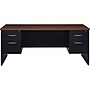 Hirsh 72"W Double-Pedestal Desk, Black/Walnut (20531)~#|#~23D7C8D9-B214-445E-BCDF7544D7274023_sc7
