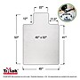 Floortex Cleartex TrYlok Carpet Chair Mat with Lip, 45" x 53", Designed for Low-Pile Carpet, Clear Vinyl (NRCMFLVT0004)~#|#~23E26E90-BAD7-4DBD-AD589FF0FA743E3B_sc7