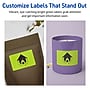 Avery Printable Rectangle Multipurpose Labels, 2" x 3.75", Bright Green, 80/Pack (94240)~#|#~23E5A961-229E-4D19-B30A53ABA3862250_sc7