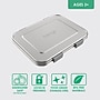 Bentgo Kids Leak-Resistant Lunch Box, 3-Compartment, Silver (BGOSTL-S)~#|#~23EB25A3-DD8E-4170-ABBFD8F6A9FB85CC_sc7