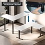 Mount-It! XL 75"W Electric Corner Adjustable Standing Desk, White/Black (MI-15026)~#|#~23EE1B99-F6A6-4337-8F151EDDE4985F1A_sc7