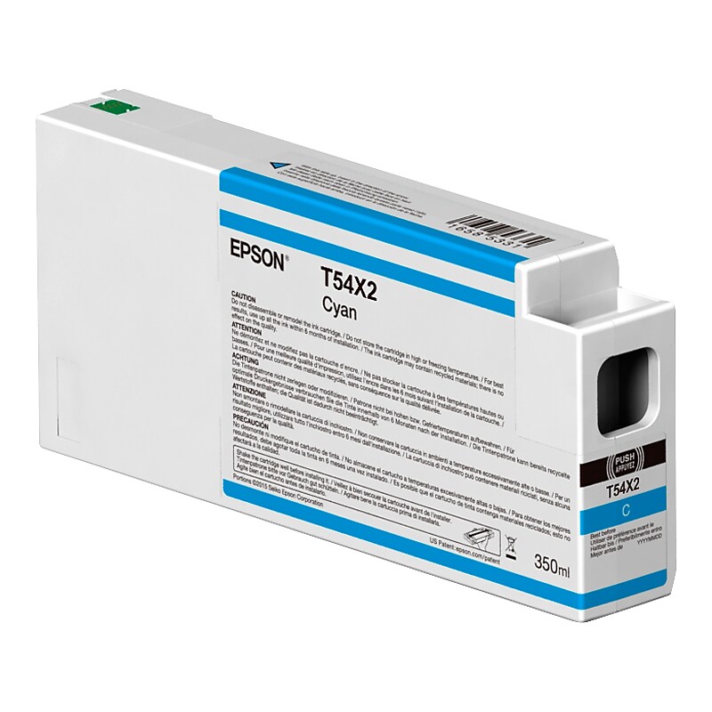 Epson UltraChrome HDX/HD T54X Cyan Ink Cartridge (T54X200) image 1
