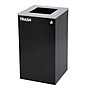 Alpine Industries Steel Trash Can with Square Lid, 29 Gallon, Black (ALP4450-KIT-BLK-S-TR)~#|#~23FB5F46-6C00-4FAA-91E69DC6378E3DB8_sc7