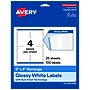 Avery Rectangle Laser/Inkjet Multipurpose Labels, White, 4 Labels/Sheet, 25 Sheets/Pack (19479311208)~#|#~23FB9B04-519D-4D0C-9D08E309F844BA2B_sc7