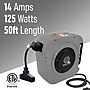 Hose Reel Pro 50 ft. Extension Cord Reel, 3-Outlet, 12 AWG, Gray (EC-GY-50)~#|#~23FC8D17-435A-47BF-BD434AAB499446E7_sc7