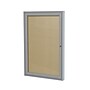 Ghent 24" H x 18" W Enclosed Vinyl Bulletin Board with Satin Frame, 1 Door, Caramel (PA12418VX-181)~#|#~23FF7EEA-99C7-46AF-8BD7AB2E392A935B_sc7