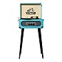 Victor Andover Dual-Bluetooth Belt-Drive 5-in-1 Suitcase-Style Record Player with Legs, Turquoise (VWRP-3200-TQ)~#|#~2401ACF2-1A17-4FD6-B595537F753E6DF8_sc7