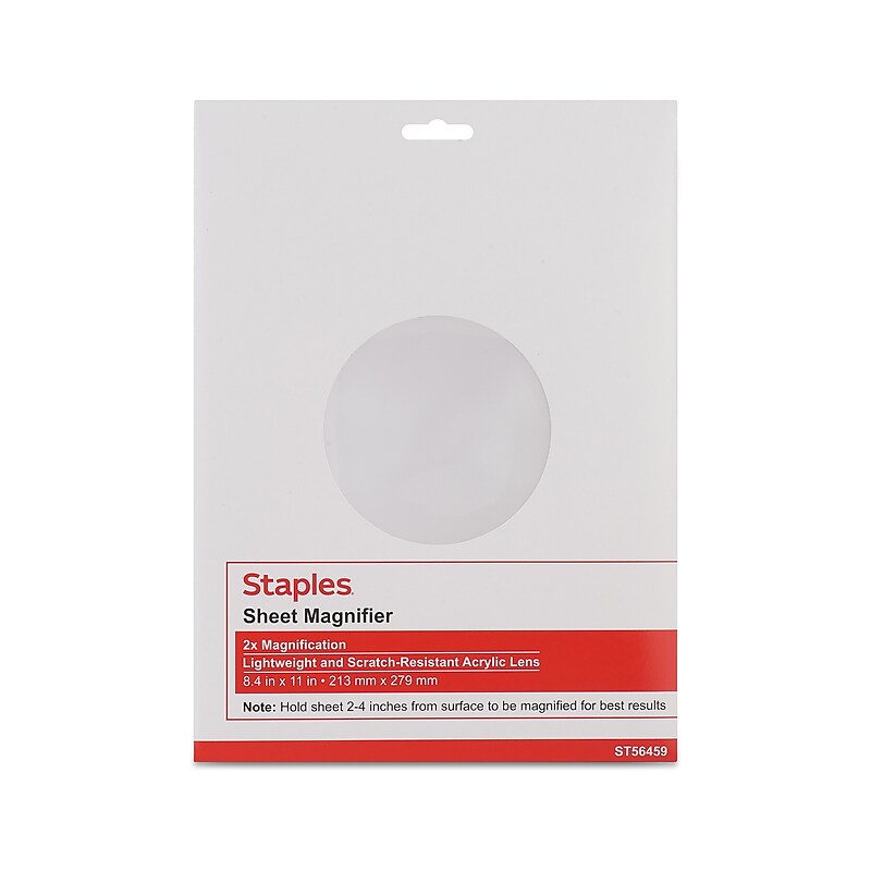 Staples 2x Sheet Magnifier (TR56459) image 1