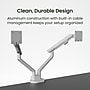 Kanto DM2 Dual Monitor Desktop Mount for 17” - 35” Displays, Up to 22 lbs., White~#|#~2408E1A4-E65C-4853-8D3A874F0DF3079E_sc7