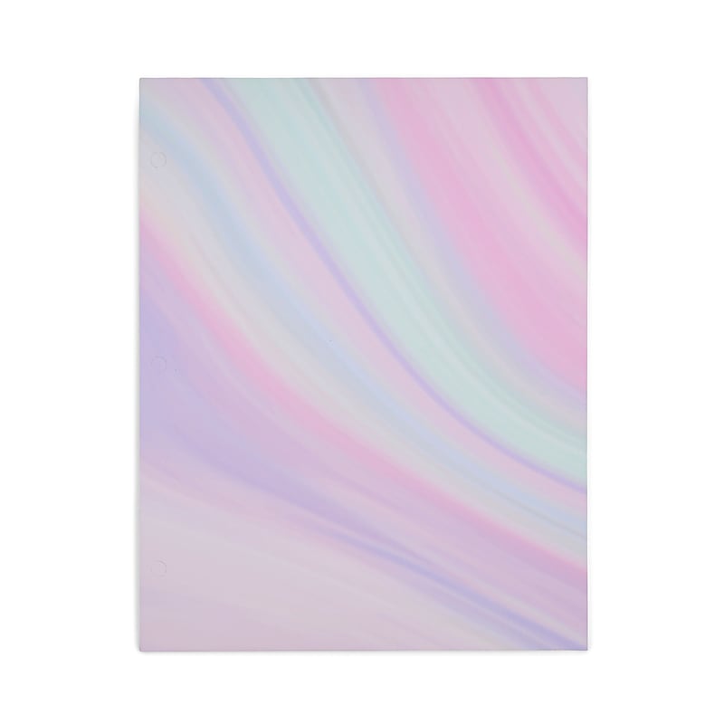 DesignWorks Ink Glossy 3-Hole Punched 2 Pocket Paper Folder, Assorted Colors (TPFA-115ST) image 1