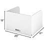 Classroom Products Foldable Cardboard Freestanding Privacy Shield, 13"H x 20"W, White, 20/Box (1320 WH)~#|#~240F4009-B53F-4D55-97C300DDD602D882_sc7