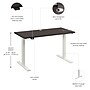 Bush Business Furniture Move 60 Series 48"W Electric Adjustable Standing Desk, Storm Gray (M6S4824SGWK)~#|#~24134302-F7D5-44AC-BB396554716DFCBF_sc7