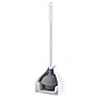 Libman Premium 18" Toilet Plunger with Caddy, White/Gray (598)~#|#~24138DF0-EF78-4B0F-9FD212DCD19BEFEE_sc7