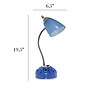 Simple Designs Organizer LED Desk Lamp, 19.50", with Charging Outlet, Blue (LD1015-CBL)~#|#~24146EB3-2CD6-4C85-BFADBC003306005A_sc7