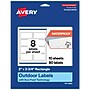 Avery Rectangle Laser Multipurpose Labels, 2" x 3.75", White, 80/Pack (19479399300)~#|#~2417007C-9853-4192-B85A7B7ACB674FB7_sc7