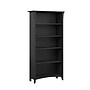 Bush Furniture Salinas 63"H 5-Shelf Bookcase with Adjustable Shelves, Vintage Black Laminated Wood (SAB132VB-03)~#|#~241B3E28-0F0C-4184-8C3F83740FB0B7DC_sc7