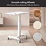 Mount-It! Metal Height-Adjustable Sit-Stand Mobile Laptop Cart with Lockable Wheels, White (MI-7975)~#|#~241C0951-FF9E-4A62-8E44DFD63DFC01D0_sc7