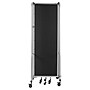 National Public Seating Robo Series 5-Panel Folding Mobile Room Divider, 72"H x 118"W, Black Fabric (RDG6-5PT10)~#|#~241F0EB4-979C-4DE1-AAFECB9A5E1CB4DF_sc7