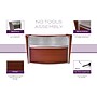 Regency Marque 72"W Curved Reception Desk Workstation, Cherry (77310CH)~#|#~24208D77-C024-4ECD-9ACDCE49D8609EAA_sc7