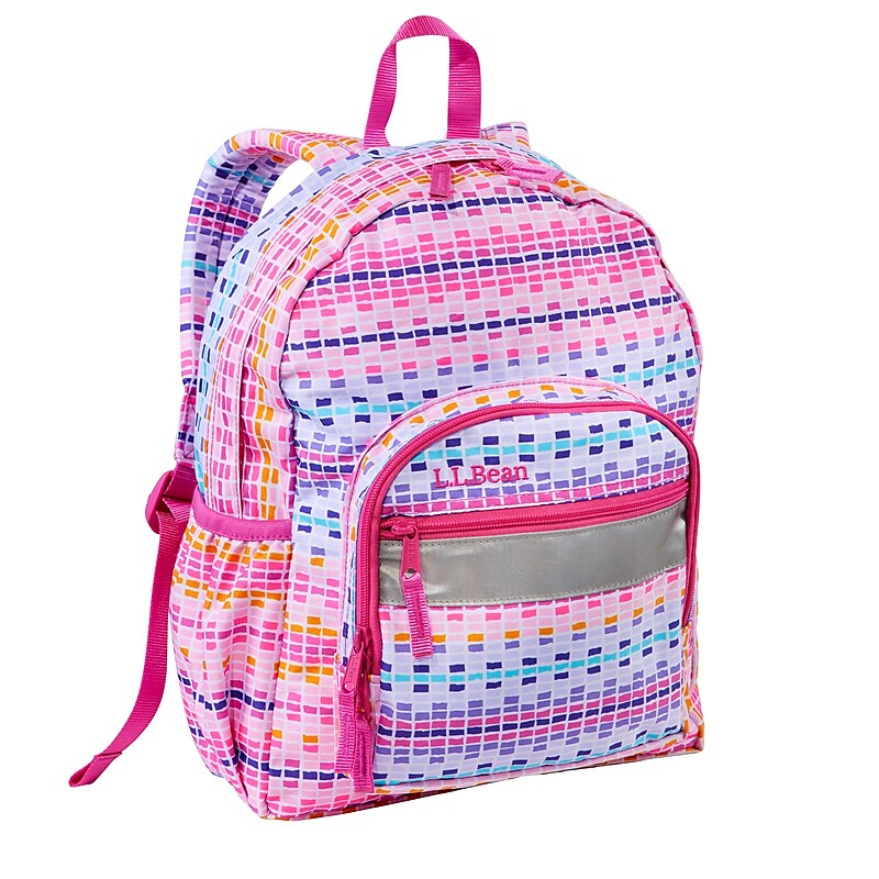 L.L.Bean Junior Original Book Pack Kids Backpack, My First, Hibiscus Dash (1000281429) image 1